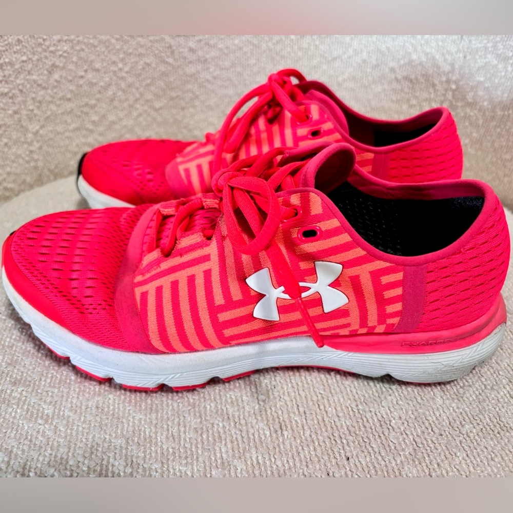 Under Armour Pink and White Women's Sneakers